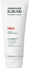 Очищающий гель для лица и тела 2 в 1 - Annemarie Borlind Men System Energy Boost Face & Body Cleanser — фото N1