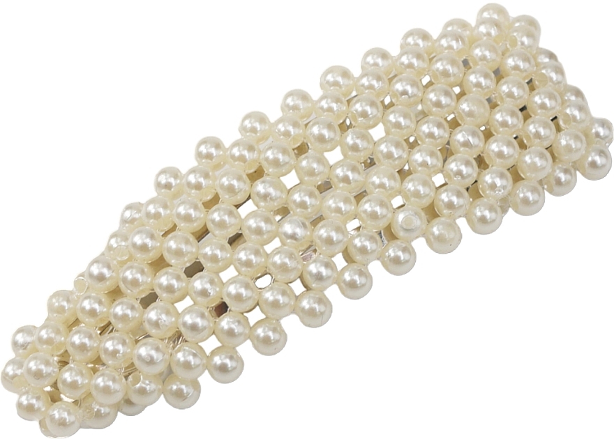 Цілісна заколка з перлів, біла - Lolita Accessories — фото N1