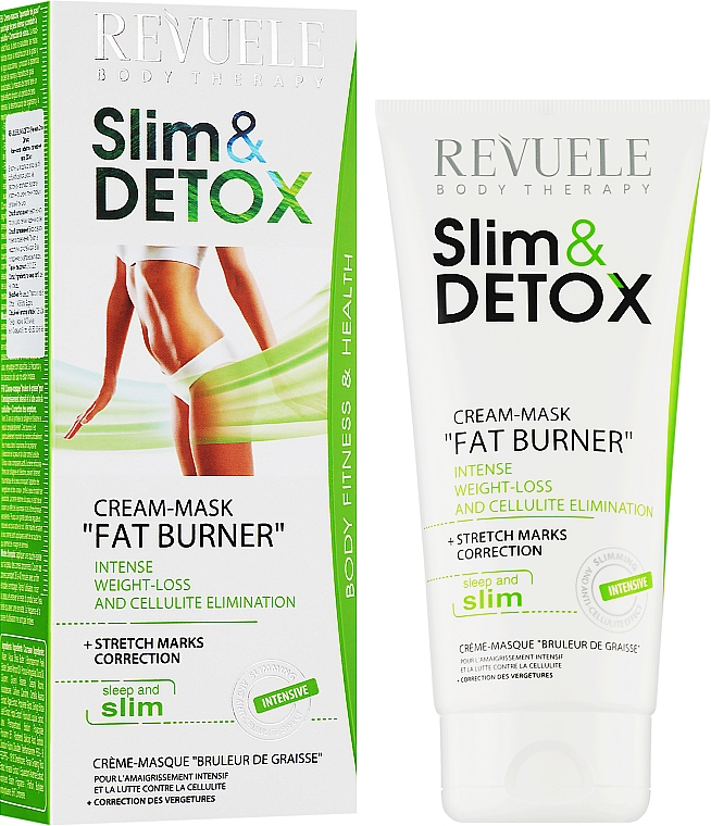 Крем-маска для сжигания жира - Revuele Slim & Detox Cream Mask Fat Burner — фото N2