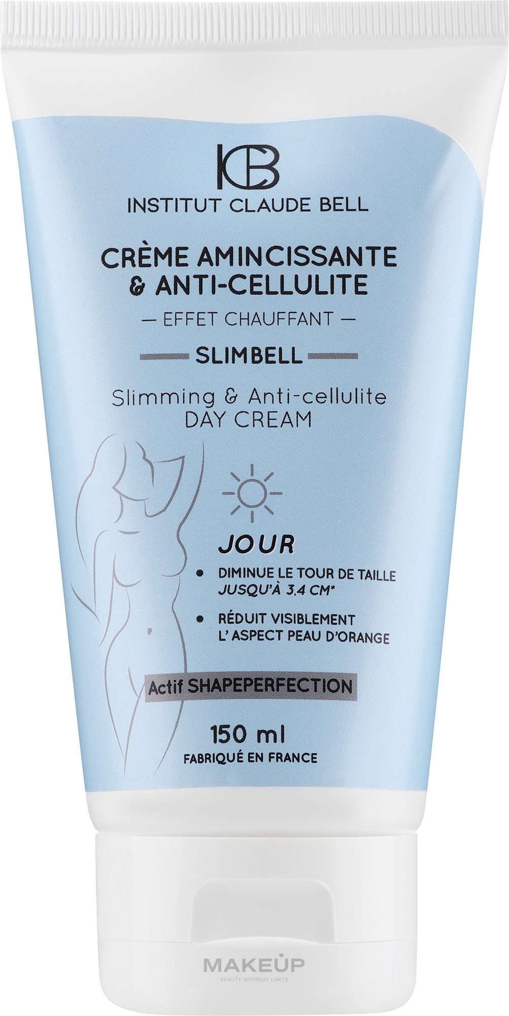 Термальный крем для похудения и против целлюлита - Institut Claude Bell Slimbell Thermal Slimming & Anti-Cellulite Cream — фото 150ml