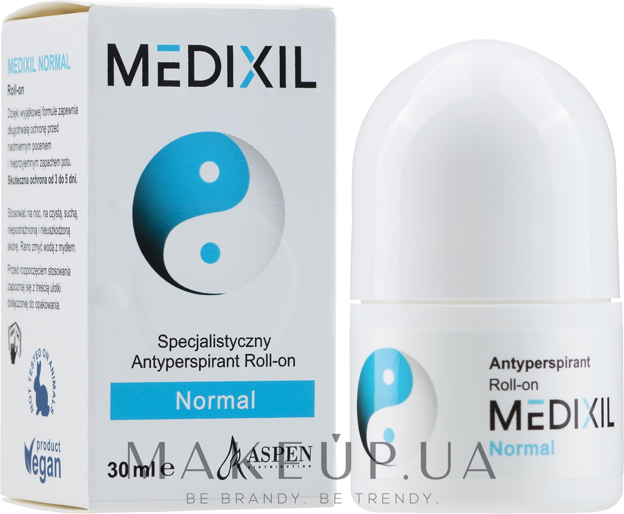 Антиперспирант для нормальной кожи - Medixil Normal Antyperspirant Roll-On — фото 30ml