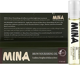Питательное масло для бровей с роллером - Mina Brow Nourishing Oil — фото N2
