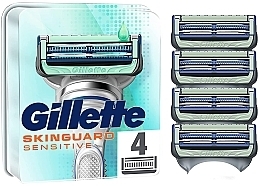 Сменные кассеты для бритья, 4 шт - Gillette SkinGuard Sensitive — фото N8