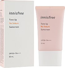 Парфумерія, косметика Сонцезахисний крем - Innisfree Tone Up No Sebum Sunscreen SPF50+ PA++++