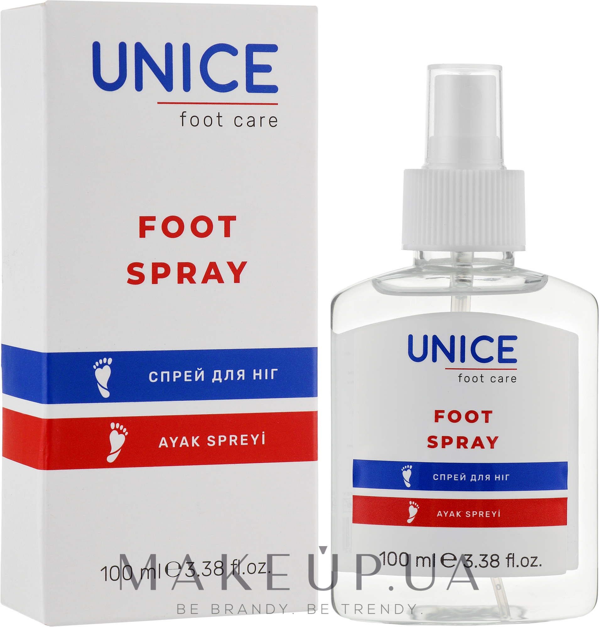 Спрей для ніг - Unice Foot Spray — фото 100ml