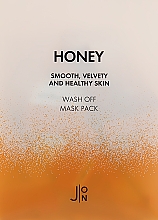 Духи, Парфюмерия, косметика Маска для лица с медом - J:ON Honey Smooth Velvety And Healthy Skin Wash Off Mask 