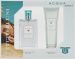 Парфумерія, косметика Titto Bluni Acqua Donna - Набір (edt/75ml + b/lot/100ml)