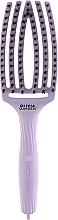 Щетка для волос изогнутая продувная, лаванда - Olivia Garden Fingerbrush Bloom Lavender — фото N1
