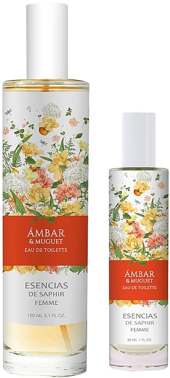 Saphir Parfums Flowers de Saphir Ambar & Muguet - Набір (edt/150ml + edt/30ml) — фото N1
