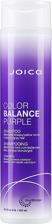 Оттеночный шампунь для нейтрализации желтизны для светлых и седых волос - Joico Color Balance Purple Shampoo — фото N1