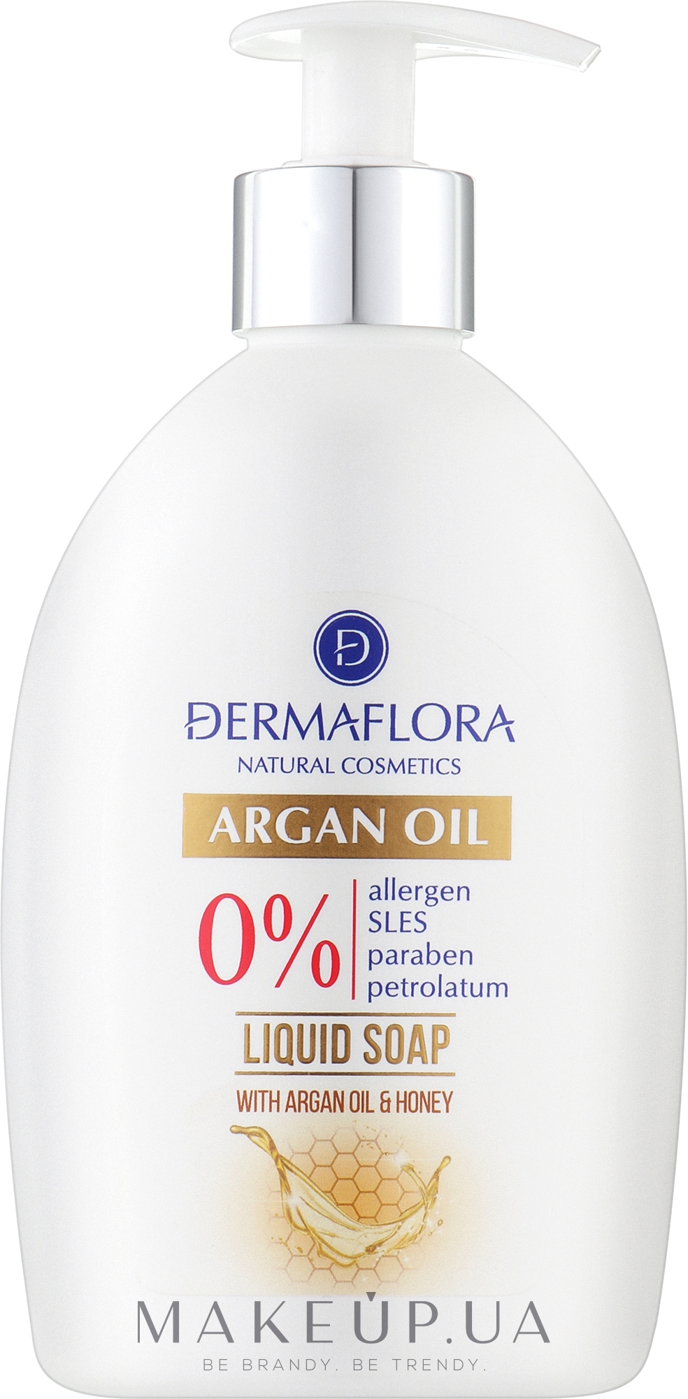 Жидкое мыло для рук - Dermaflora Argan Oil Natural Liquid Soap — фото 400ml
