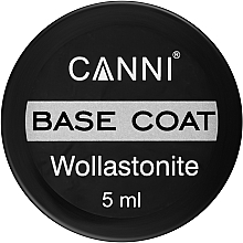 Парфумерія, косметика Відновлювальна база для нігтів, 5 мл - Canni Wollastonite Base Coat