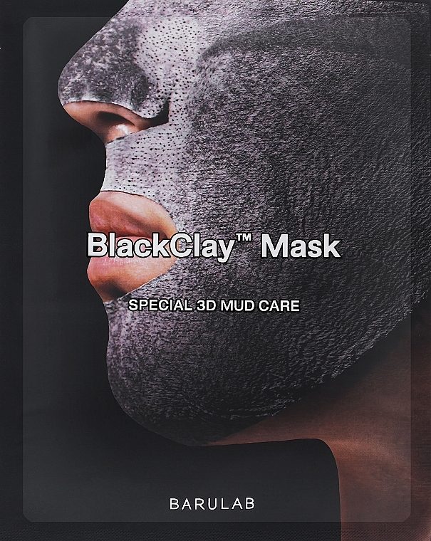 Глиняна очищувальна тканинна маска - Barulab Black Clay Mask — фото N1