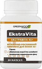 Витаминно-растительный комплекс при менопаузе "Экстравита 45+" №30 - Greenwood — фото N1