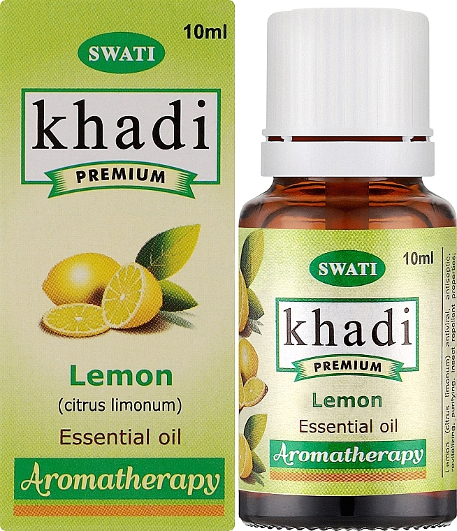 Чистое эфирное масло "Лимон" - Khadi Swati Premium Pure 100% Essential Oil Lemon — фото N2