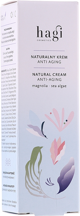 Натуральний крем для обличчя - Hagi Natural Face Cream Anti-aging — фото N1