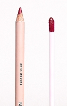 Набор для макияжа губ - Makeup Revolution Lip Contour Kit Fierce Wine (lipstick/3ml + l/pencil/0.8g) — фото N4