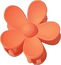 Парфумерія, косметика Заколка-краб для волосся "Квітка", помаранчева - Ecarla