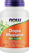 Харчова добавка "Мукуна пекуча", капсули - Now Foods Dopa Mucuna — фото N3