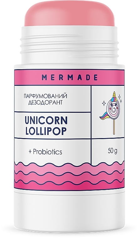 Парфумований дезодорант з пробіотиком - Mermade Unicorn Lolipop — фото N2