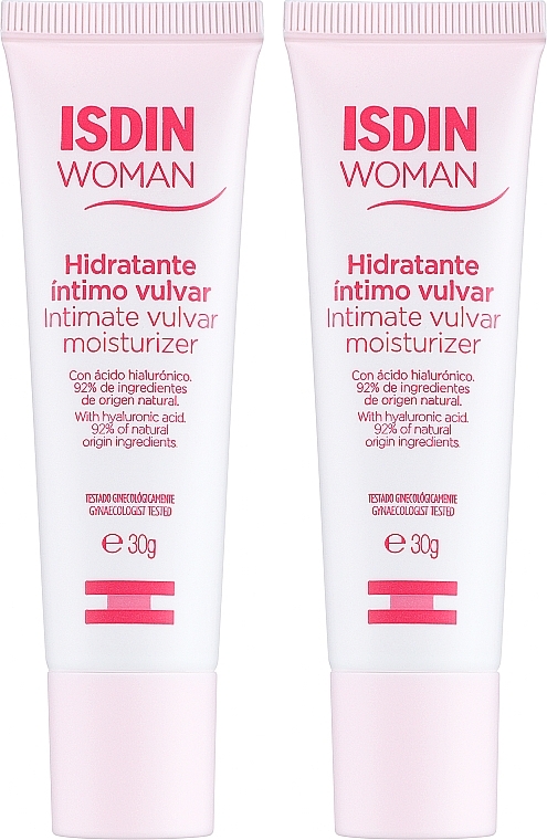 Набір - Isdin Woman Vulvar Intimate Moisturizer (intime/cr/2*30ml) — фото N2