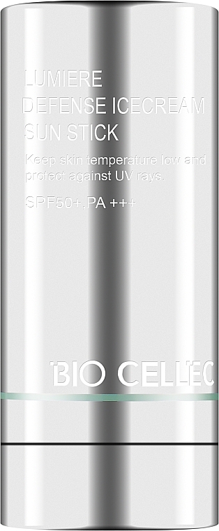 Многофункциональная сыворотка-стик с эффектом солнцезащиты - Bio Cellec Lumiere Defense IceCream Sun Stick SPF50+, PA++++ — фото N2
