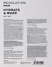 Набор - Revolution Skincare Man Hydrate & Wake Gift Set (eye/ser/15ml + f/wash/150ml + f/cr/75ml) — фото N2
