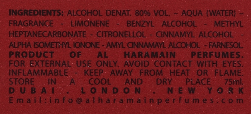 Al Haramain Belle Rouge - Парфумована вода — фото N3