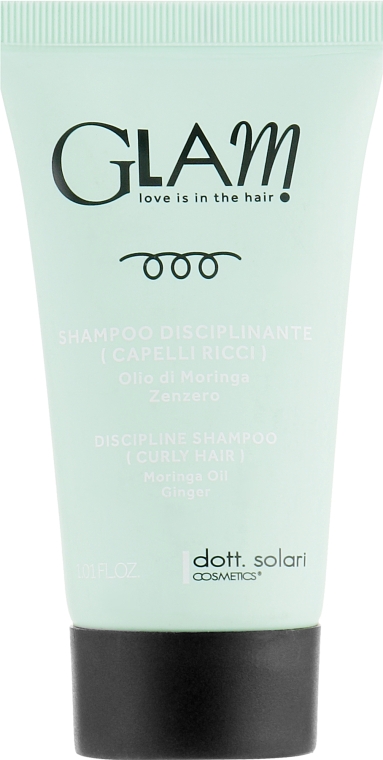 Шампунь дисциплинирующий для вьющихся волос - Dott. Solari Glam Discipline Shampoo Curly Hair — фото N1
