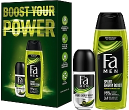Духи, Парфюмерия, косметика УЦЕНКА Набор "Boost Your Power" - Fa Men Sport Energy Boost (sh/gel/250 ml + deo/50 ml) *