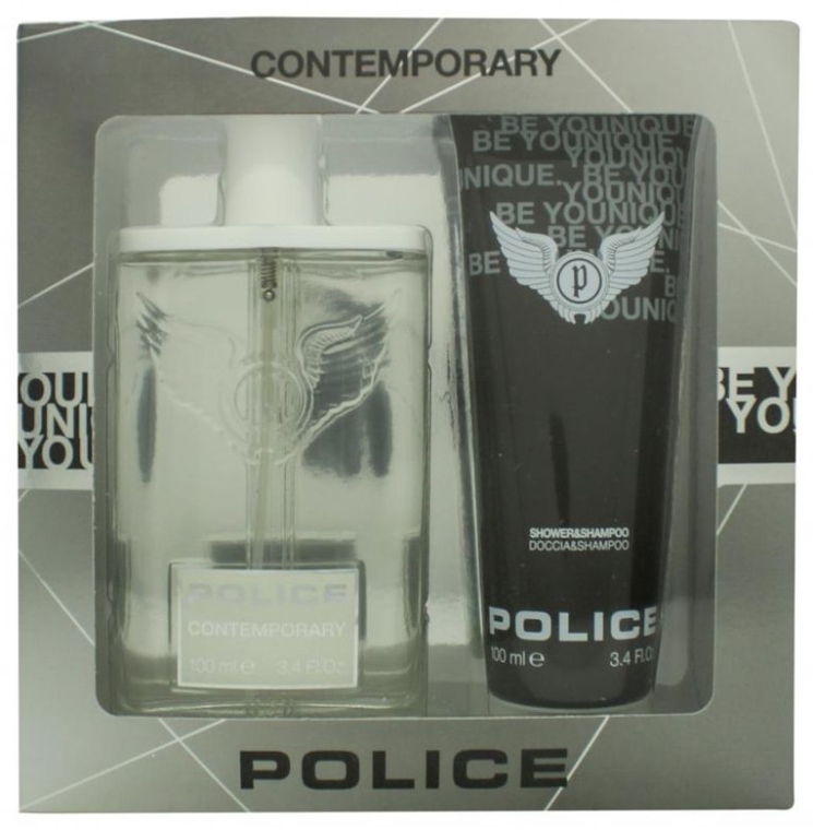 Police Contemporary - Набор (edt/100ml + sh/gel/100ml) — фото N1