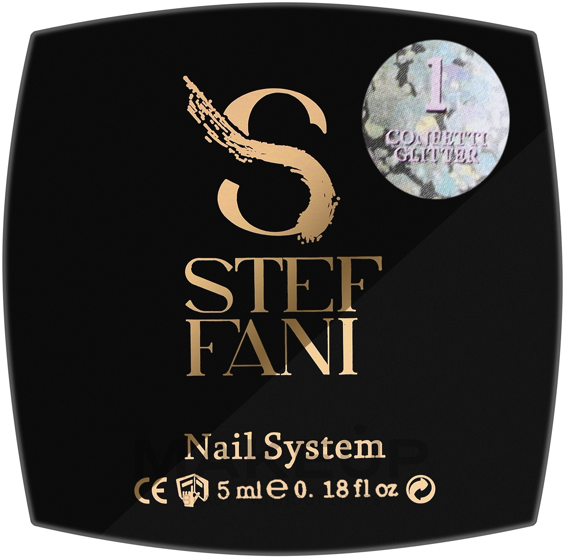 Глітер гель для нігтів - Steffani Confetti Glitter Gel — фото 01