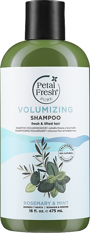 Шампунь для надання об'єму, розмарин та м'ята - Petal Fresh Shampoo — фото N1