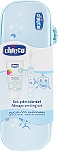 Парфумерія, косметика Дорожній набір, блакитний - Chicco (Toothbrush + Toothpaste/50ml)