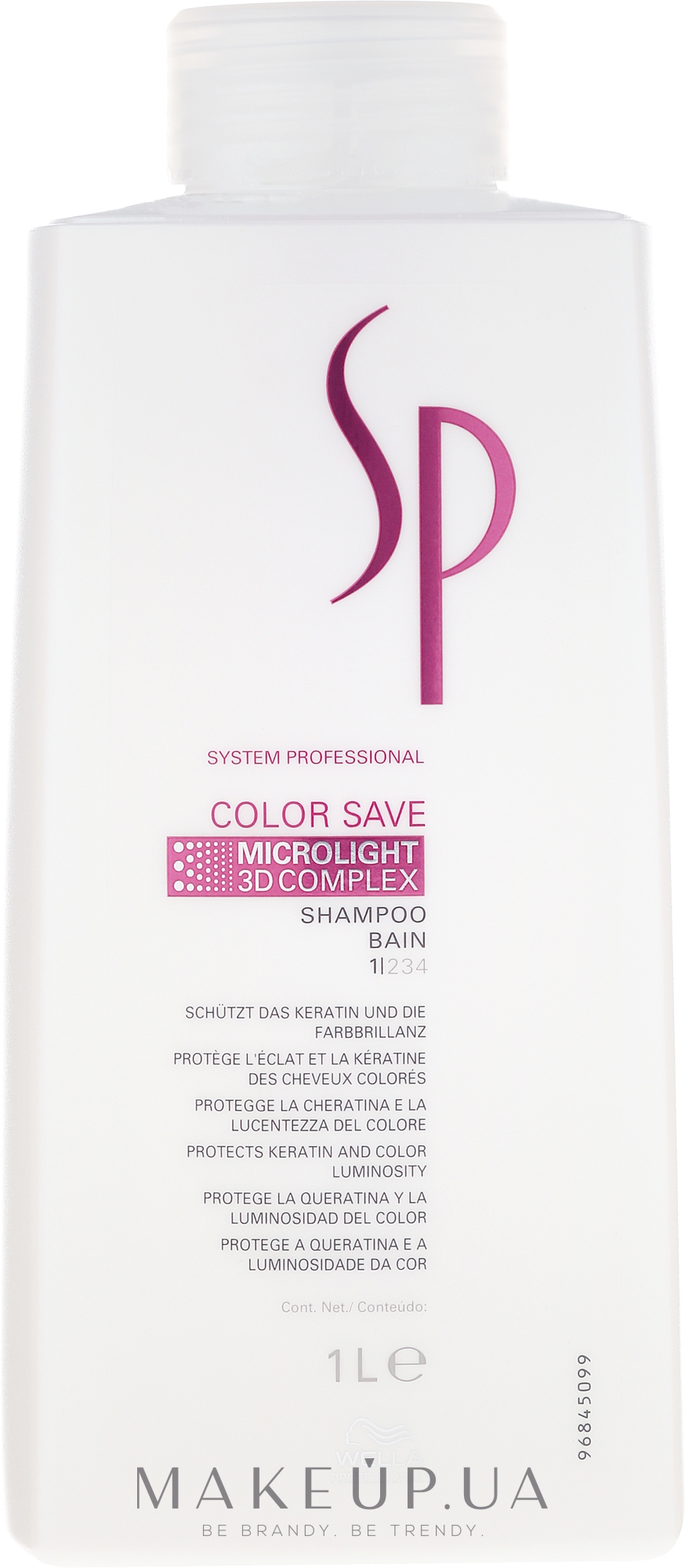 Шампунь для фарбованого волосся - Wella SP Color Save Shampoo — фото 1000ml