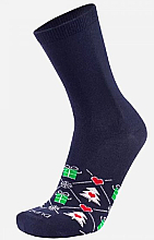 Парфумерія, косметика Шкарпетки чоловічі, темно-сині, 2151 - Duna