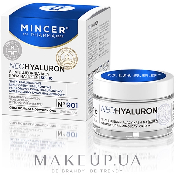 Дневной крем для возрастной и обезвоженной кожи - Mincer Pharma Neo Hyaluron Cream № 901 — фото 50ml