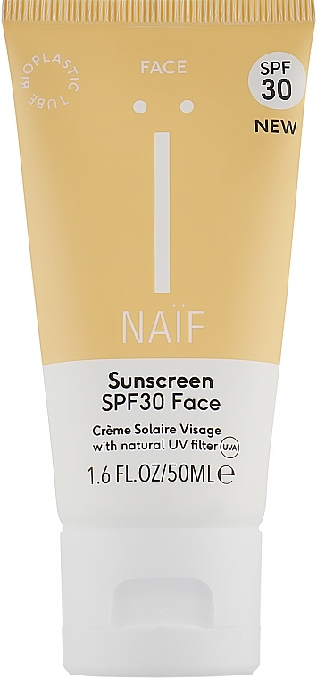 УЦІНКА Сонцезахисний крем для обличчя - Naif Sunscreen Face Spf30 * — фото N1