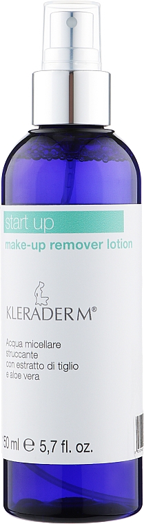 Лосьон для снятия декоративной косметики с глаз - Kleraderm Start Up Make-Up Remover Lotion — фото N1