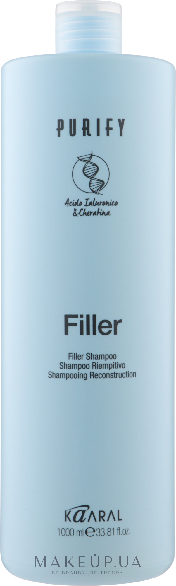 Шампунь-філер для волосся з кератином і гіалуроновою кислотою - Kaaral Purify Filler Shampoo — фото 1000ml