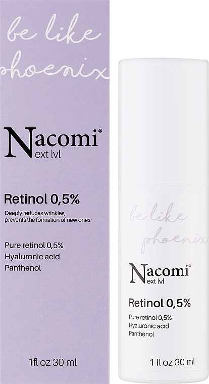 Ночная сыворотка для лица с ретинолом - Nacomi Next Level Retinol 0,5% — фото N2