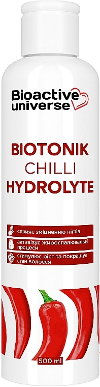 Тонік-гідролат "Перець чилі" - Bioactive Universe Biotonik Hydrolyte — фото N3