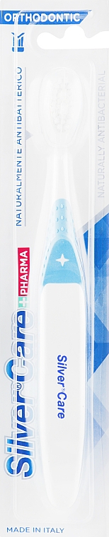 Ортодонтична зубна щітка, блакитна - Silver Care — фото N1