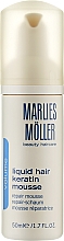 Мус для відновлення структури волосся "Ріжкий кератин" - Marlies Moller Volume Liquid Hair Keratin Mousse — фото N1