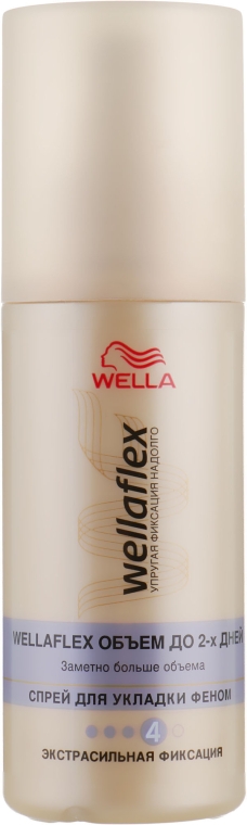 Жидкость для укладки феном "Объем до 2-х дней" экстра-сильной фиксации - Wella Wellaflex