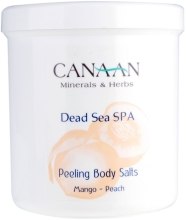 Парфумерія, косметика Сіль-пілінг для тіла - Canaan Minerals & Herbs Peeling Body Salts Mango-Peach