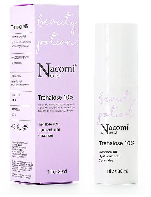 Увлажняющая сыворотка для лица - Nacomi Next Level Trehalose Serum 10%