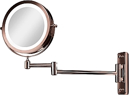 Парфумерія, косметика Дзеркало зі світлодіодним підсвічуванням і 10-кратним збільшенням - Gillian Jones LED Double Sided Wall Mirror In Copper With x 10 m