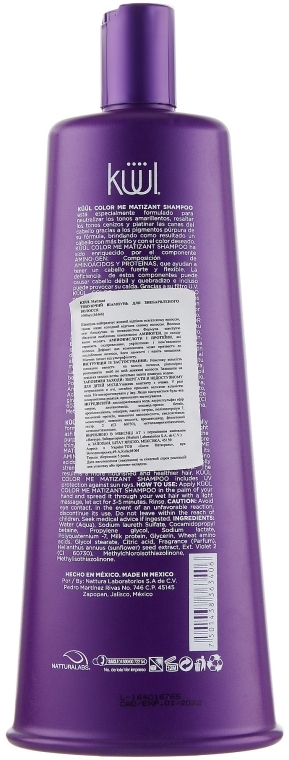 Тонирующий шампунь для осветленных волос - Kuul Color Me Shampoo Matizant — фото N2