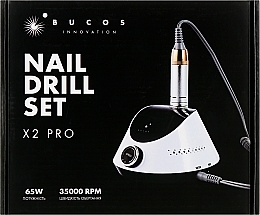 Фрезер для маникюра и педикюра, бирюзовый - Bucos Nail Drill X2 Pro Tiffany — фото N7